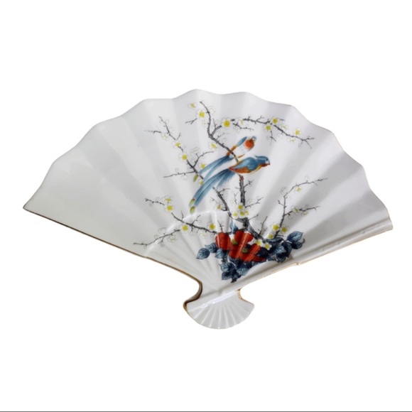 vintage Jay : fine china fan shaped plate - Picture 1 of 10